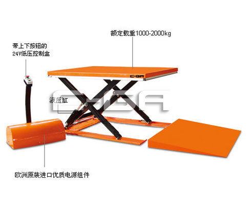 超低型電動升降平臺